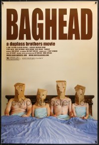 8w070 BAGHEAD 1sh 2008 comedy horror melodrama, Steve Zissis, Ross Partridge, wacky image!