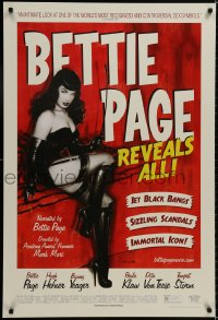 8w106 BETTIE PAGE REVEALS ALL DS 1sh 2012 great artwork of the sexiest star by Olivia De Berardinis!