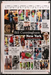 8w113 BILL CUNNINGHAM NEW YORK 1sh 2010 images from most famous NYC street fashion photo!