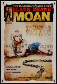 8w123 BLACK SNAKE MOAN teaser DS 1sh 2007 super sexy Christina Ricci in chains!