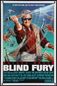 8w125 BLIND FURY 1sh 1990 Vietnam veteran swordsman Rutger Hauer is blind as a bat!