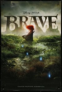 8w143 BRAVE advance DS 1sh 2012 Disney/Pixar fantasy cartoon set in Scotland, far away image!