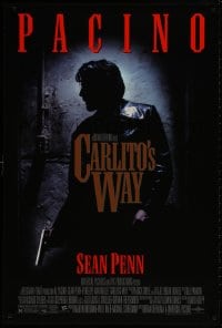 8w160 CARLITO'S WAY 1sh 1993 Al Pacino, Sean Penn, Brian De Palma thriller!