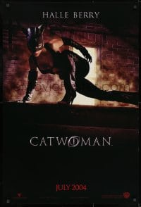 8w168 CATWOMAN teaser 1sh 2004 great image of sexy Halle Berry in mask!