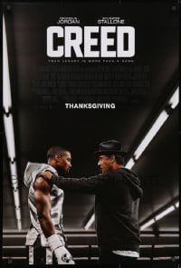 8w191 CREED advance DS 1sh 2015 image of Sylvester Stallone as Rocky Balboa with Michael Jordan!