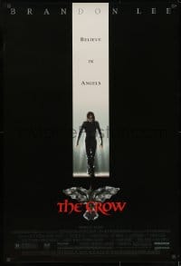 8w193 CROW 1sh 1994 Brandon Lee's final movie, believe in angels, cool image!