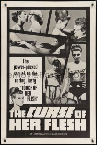 8w198 CURSE OF HER FLESH 1sh 1968 power-packed sequel to the daring lusty Touch of Her Flesh!