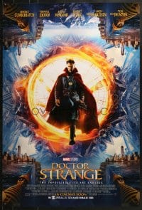 8w247 DOCTOR STRANGE int'l advance DS 1sh 2016 Cumberbatch in the title role stepping out of portal!