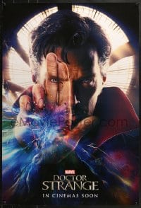 8w248 DOCTOR STRANGE int'l teaser DS 1sh 2016 close-up of Benedict Cumberbatch in the title role!