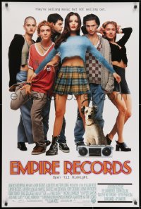 8w262 EMPIRE RECORDS DS 1sh 1995 Liv Tyler, Anthony LaPaglia, Renee Zellweger, Ethan Embry!