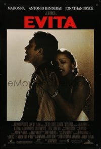 8w270 EVITA 1sh 1996 Madonna as Eva Peron, Antonio Banderas, Alan Parker, Oliver Stone