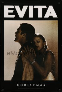 8w271 EVITA teaser DS 1sh 1996 Madonna as Eva Peron, Antonio Banderas, Alan Parker, Oliver Stone