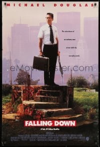 8w277 FALLING DOWN 1sh 1992 directed by Joel Schumacher, Michael Douglas at war w/the world!