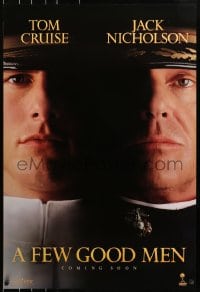 8w287 FEW GOOD MEN teaser DS 1sh 1992 best close up of Tom Cruise & Jack Nicholson!