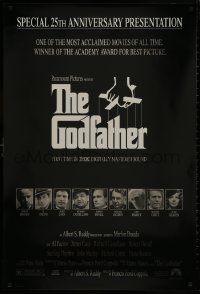 8w334 GODFATHER foil heavy stock 1sh R1997 Francis Ford Coppola crime classic, top cast, Fujita art!