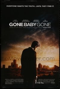 8w345 GONE BABY GONE advance DS 1sh 2007 screenplay by Ben Affleck & Aaron Stockard