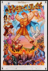 8w395 HERCULES DS 1sh 1997 Walt Disney Ancient Greece fantasy cartoon!