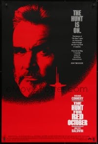 8w419 HUNT FOR RED OCTOBER int'l 1sh 1990 Russian military submarine captain Sean Connery!