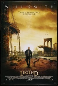 8w422 I AM LEGEND advance DS 1sh 2007 Will Smith is the last man on Earth, and he's not alone!