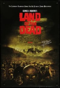 8w499 LAND OF THE DEAD advance DS 1sh 2005 George Romero zombie horror masterpiece, stay scared!