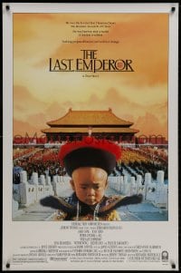8w501 LAST EMPEROR 1sh 1987 Bernardo Bertolucci epic, great image of young emperor w/army!
