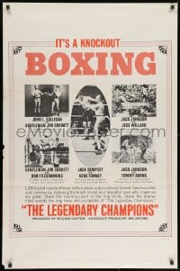 8w514 LEGENDARY CHAMPIONS style B 1sh 1968 heavyweight boxing champions from 1882 to 1929, Johnson!
