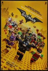8w515 LEGO BATMAN MOVIE advance DS 1sh 2017 Arnett, always be yourself, unless you can be Batman!