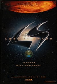 8w542 LOST IN SPACE teaser 1sh 1998 William Hurt, Matt LeBlanc, Heather Graham, Gary Oldman!