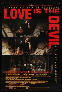 8w545 LOVE IS THE DEVIL 1sh 1998 Derek Jacobi as gay British artist Francis Bacon!