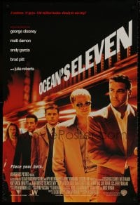 8w647 OCEAN'S 11 int'l DS 1sh 2001 Steven Soderbergh, George Clooney, Matt Damon, Brad Pitt