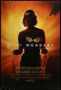 8w695 PROFESSOR MARSTON & THE WONDER WOMEN advance DS 1sh 2017 Wonder Woman, Bella Heathcote!