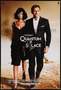 8w704 QUANTUM OF SOLACE advance 1sh 2008 Daniel Craig as James Bond, sexy Olga Kurylenko!