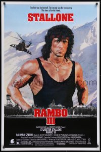 8w718 RAMBO III 1sh 1988 Sylvester Stallone returns as John Rambo, this time is for his friend!