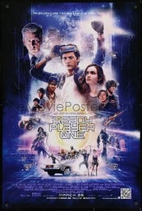 8w724 READY PLAYER ONE advance DS 1sh 2018 montage of stars, Steven Spielberg directed!