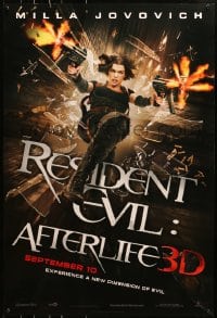 8w734 RESIDENT EVIL: AFTERLIFE teaser 1sh 2010 sexy Milla Jovovich returns in 3-D!