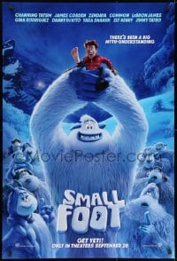8w811 SMALL FOOT advance DS 1sh 2018 Abominable Snowman, there's a myth-understanding, get Yeti!