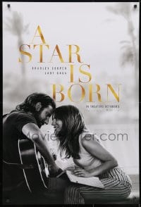8w840 STAR IS BORN teaser DS 1sh 2018 Bradley Cooper stars and directs, romantic image w/Lady Gaga!