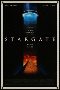 8w858 STARGATE DS 1sh 1994 Kurt Russell, James Spader, a million light years from home!