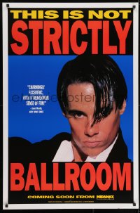 8w865 STRICTLY BALLROOM teaser 1sh 1992 cool close-up image of intense dancer Paul Mercurio!