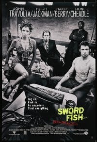 8w875 SWORDFISH int'l 1sh 2001 John Travolta, Hugh Jackman, Don Cheadle, super-sexy Halle Berry!