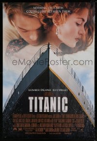 8w894 TITANIC DS 1sh 1997 Leonardo DiCaprio, Kate Winslet, directed by James Cameron!