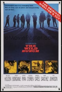 8w970 WILD BUNCH 1sh R1995 Sam Peckinpah cowboy classic, Holden, the original director's cut!