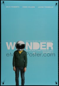 8w981 WONDER teaser DS 1sh 2017 Julia Roberts, are you ready to meet Auggie Pullman, closed helmet!