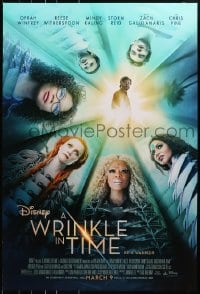 8w992 WRINKLE IN TIME advance DS 1sh 2018 Oprah Winfrey, Reese Witherspoon, wild fantasy image!