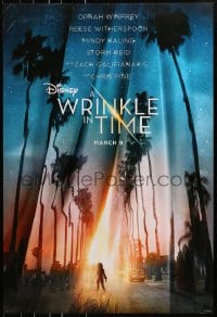 8w993 WRINKLE IN TIME teaser DS 1sh 2018 Oprah Winfrey, Reese Witherspoon, wild fantasy image!