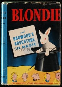 8x169 BLONDIE & DAGWOOD'S ADVENTURE IN MAGIC Whitman Publishing hardcover book 1944 Chic Young