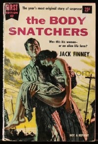 8x295 BODY SNATCHERS paperback book 1955 Jack Finney book that was made into movies!