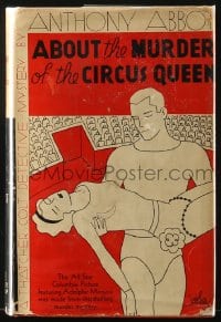 8x082 CIRCUS QUEEN MURDER Grosset & Dunlap movie edition hardcover book 1933 Arthur Hawkins art!
