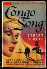 8x300 CONGO SONG paperback book 1943 occupied by her lovers, her tame gorilla & her own good looks!