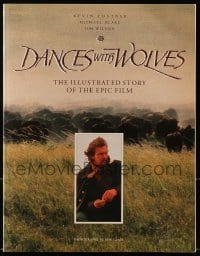 8x246 DANCES WITH WOLVES softcover book 1990 the illustrated story of the epic Kevin Kostner film!